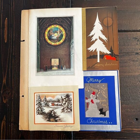 Vintage Christmas Cards 1939 - 1940 (Set of 27) - Picture 2 of 7